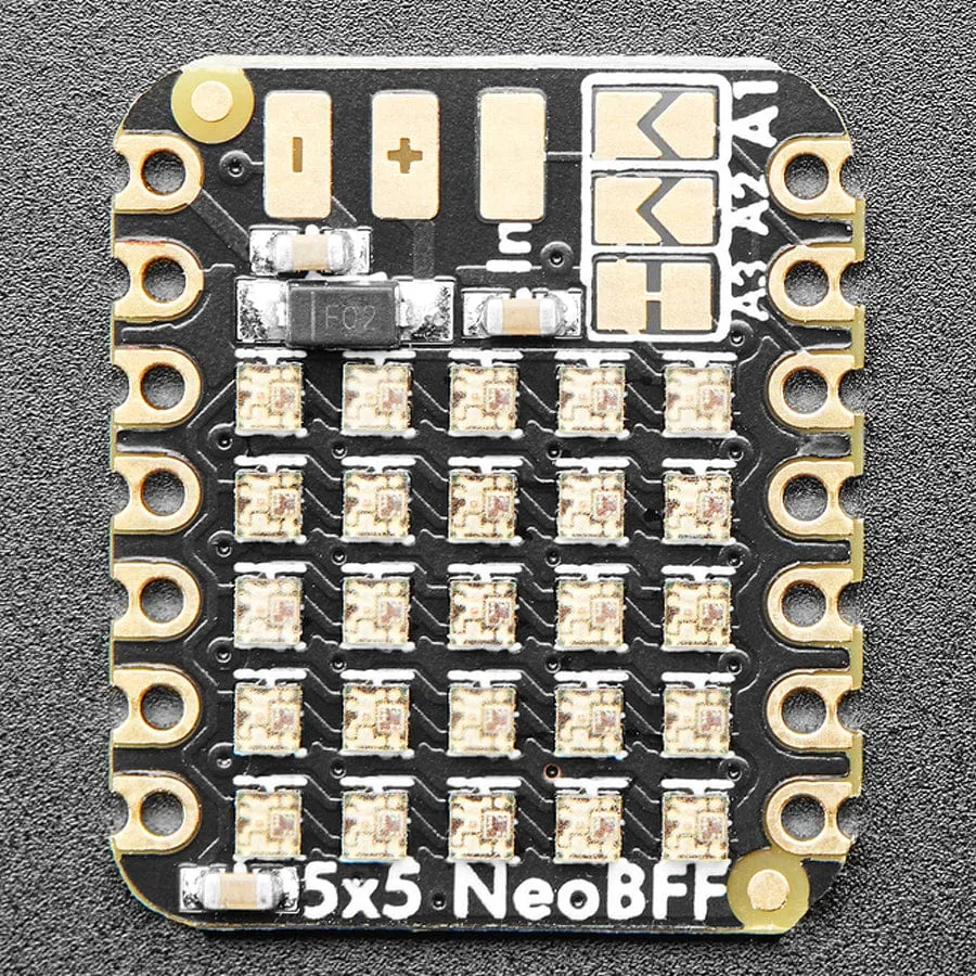 Adafruit 5x5 NeoPixel Grid BFF Add-On for QT Py and Xiao