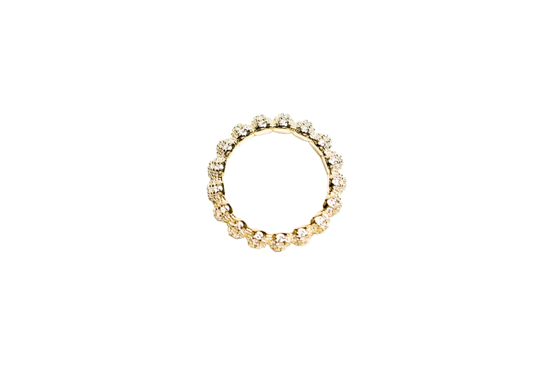 Bubble Pave Vermeil Ring
