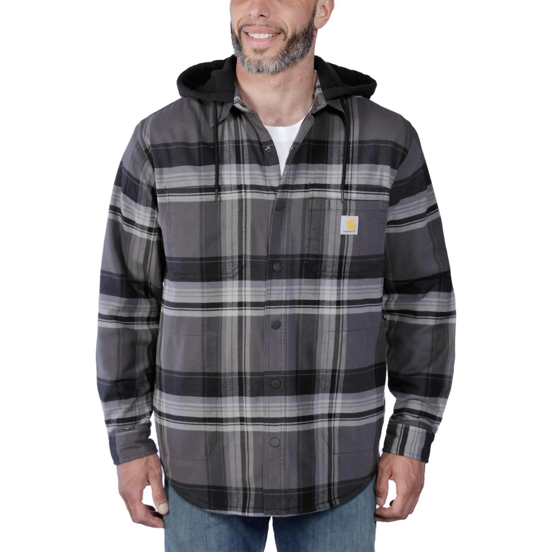 Carhartt Flannel Sherpa-Lined Relaxed Fit Shirt Jacket 105938