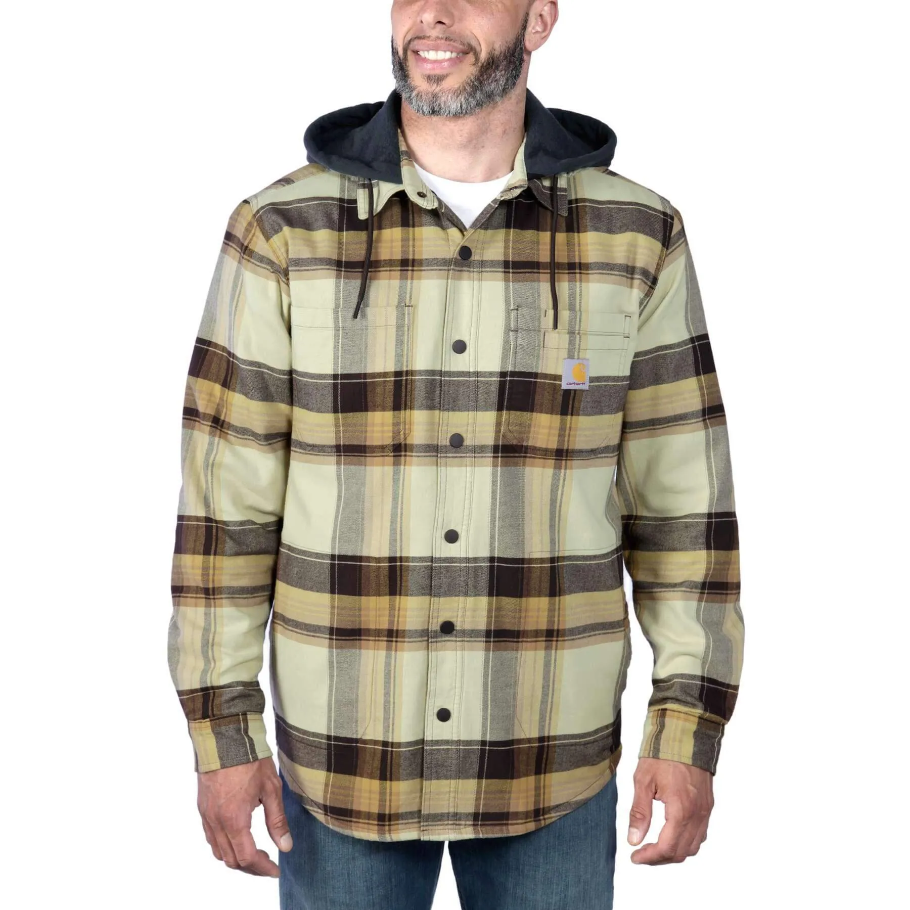Carhartt Flannel Sherpa-Lined Relaxed Fit Shirt Jacket 105938