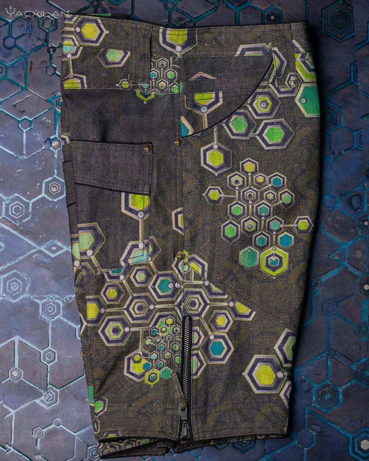 Flying Short Men / Tough Linen Printed - MYCELIUM