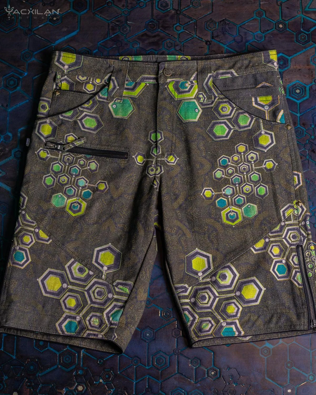 Flying Short Men / Tough Linen Printed - MYCELIUM