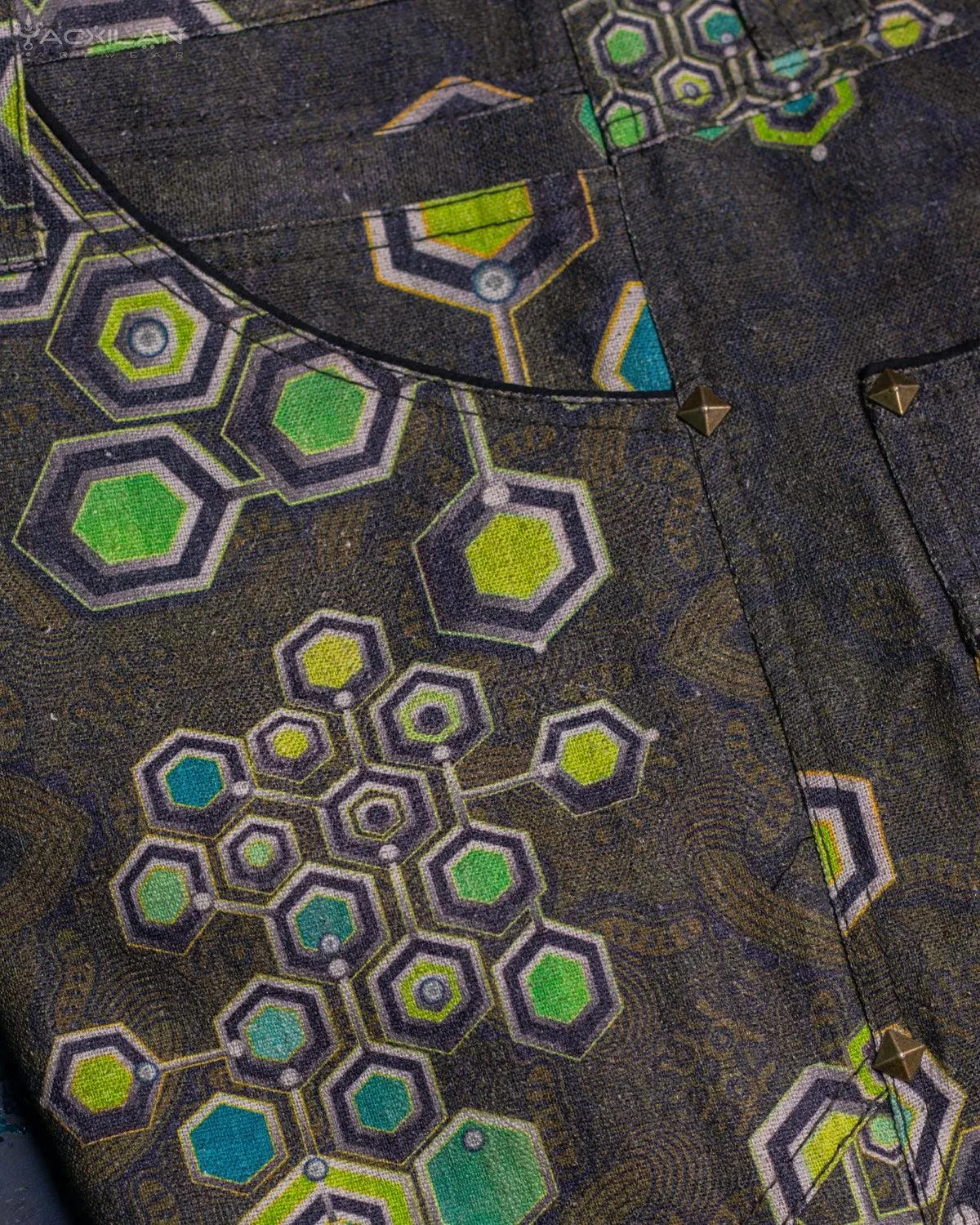 Flying Short Men / Tough Linen Printed - MYCELIUM