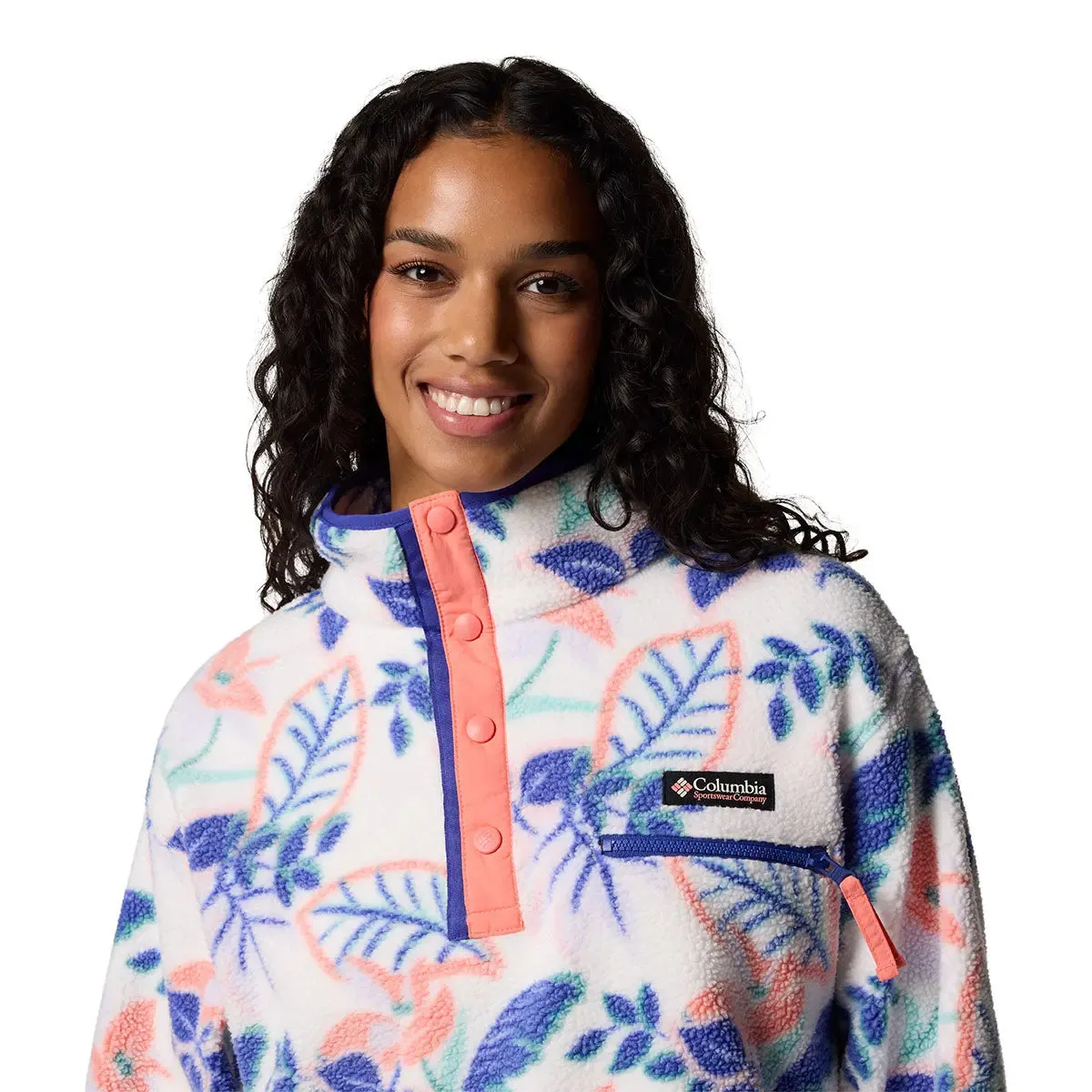 Helvetia™ II Printed Cropped Half Snap - Sea Salt