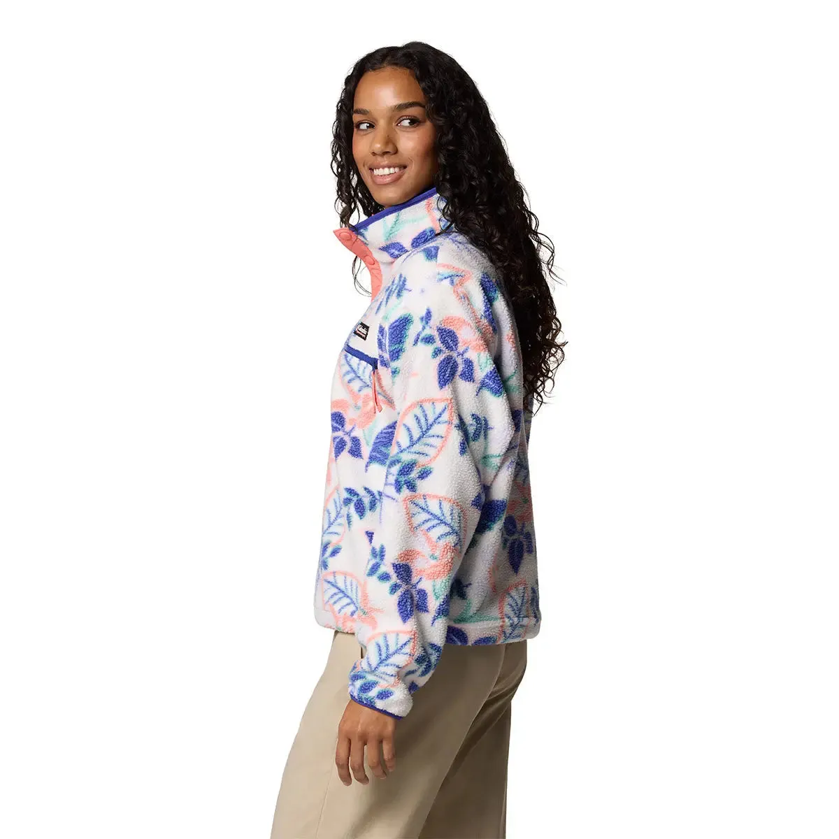 Helvetia™ II Printed Cropped Half Snap - Sea Salt