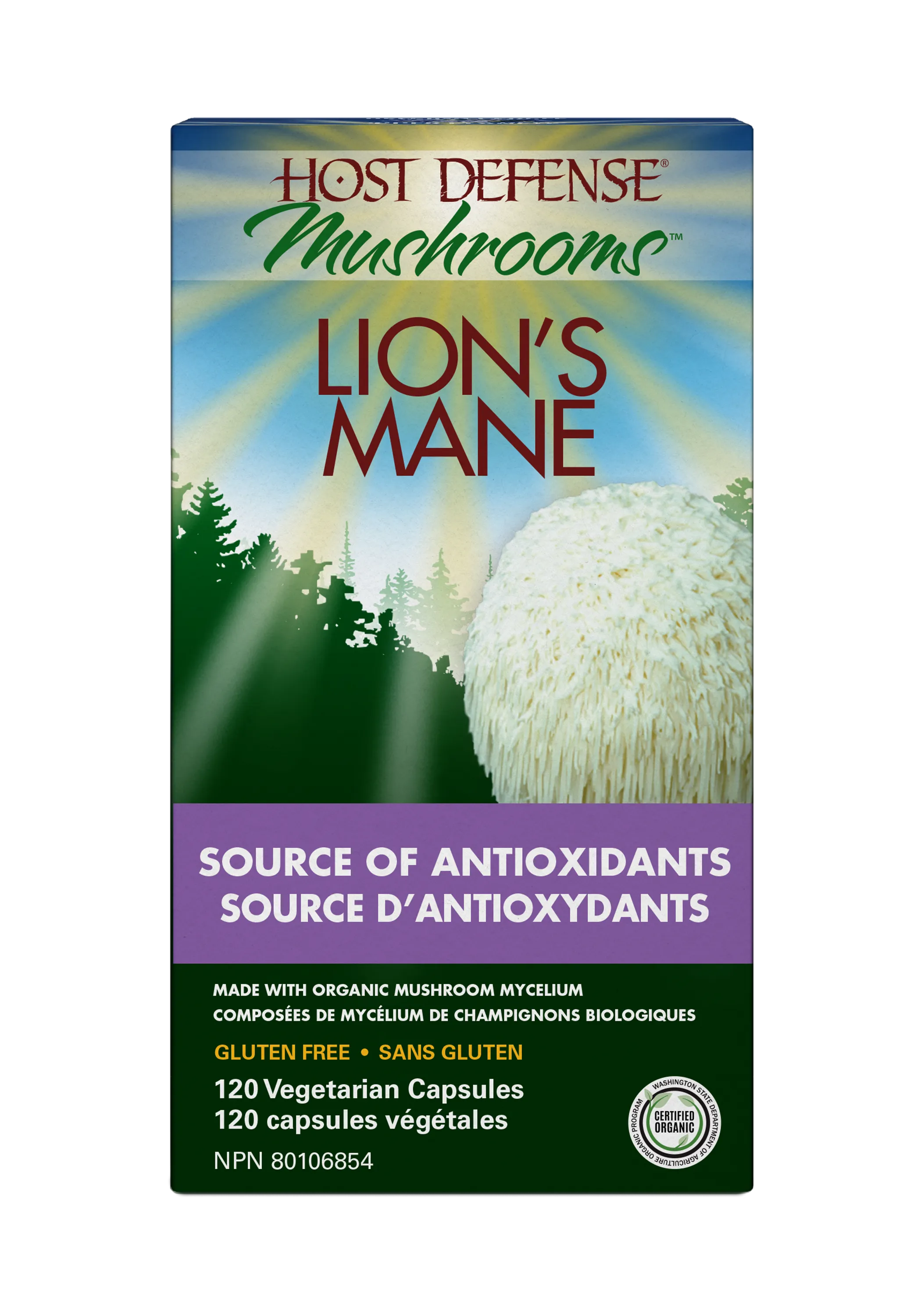 Host Defense Lion’s Mane 120 Capsules