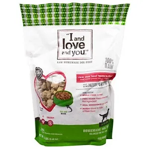 I and Love and You, Raw Homemade Dog Food, Raw Raw Beef Boom Ba Dinner, 1.5 lbs (0.68 kg)