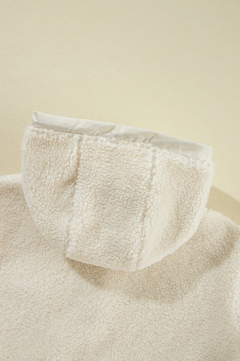 Light Sherpa Jacket with Removable Hood