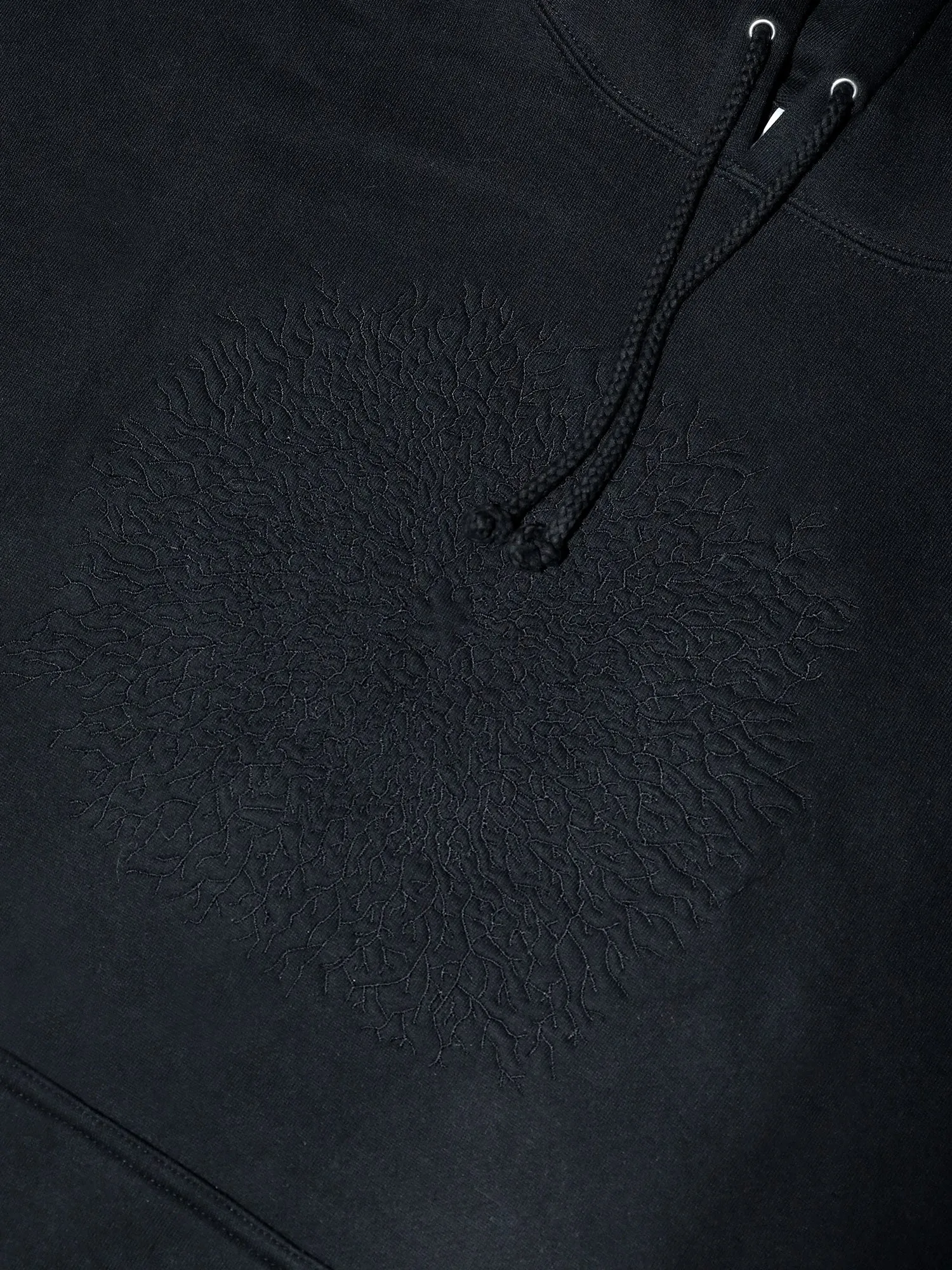 MYCELIUM HOODIE BLACK