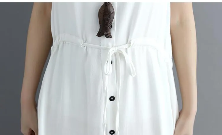 Plus Size Cotton Linen Sundress