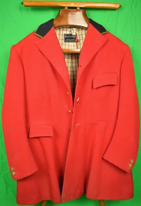 "Bernard Weatherill Millbrook Hunt Coat c1974 w/ Tattersall Lining" Sz 40R