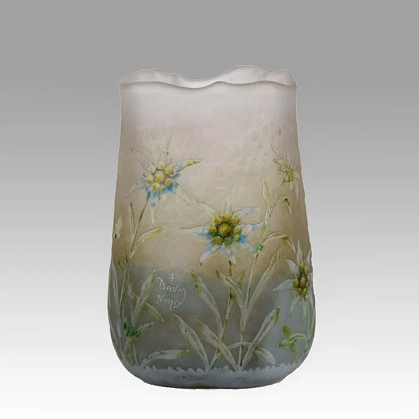 "Edelweiss Vase" by Daum Freres