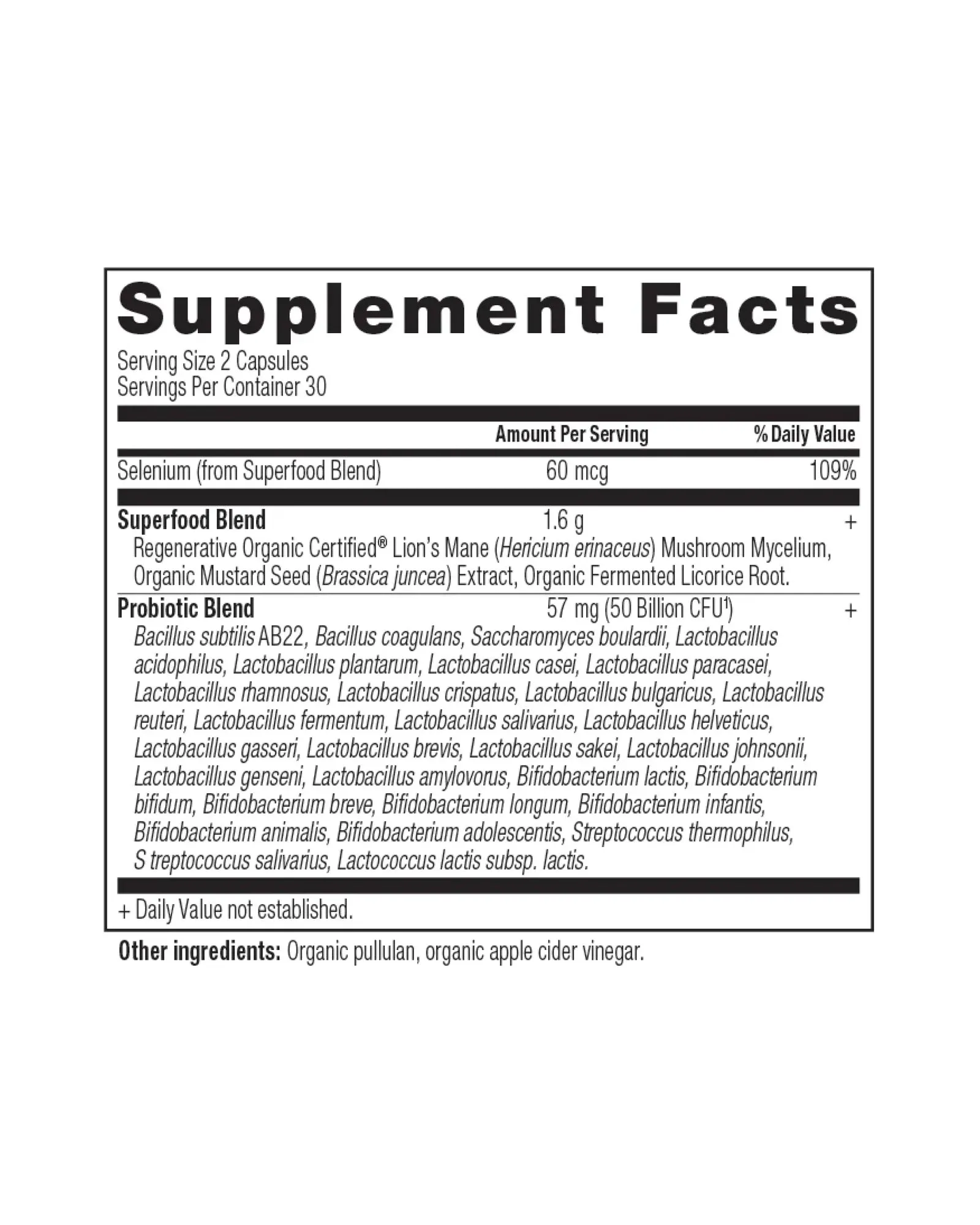 Regenerative Organic Certified™ Gut Recovery Probiotics Capsules