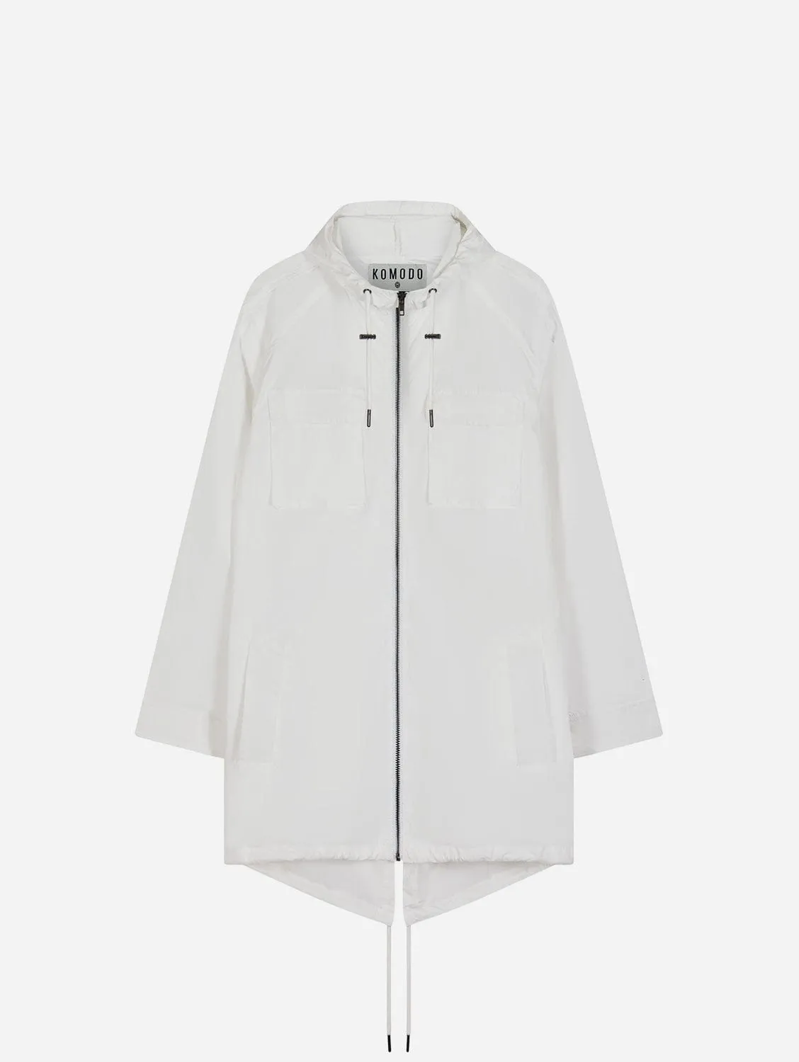 River Recycled PET Waterproof Rain Coat | Off White