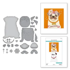 Spellbinders Etched Dies By Bibi Cameron Big Pug